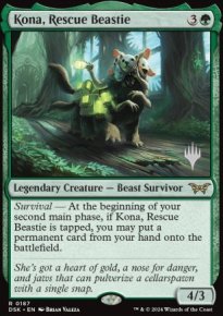 Kona, Rescue Beastie - Planeswalker symbol stamped promos