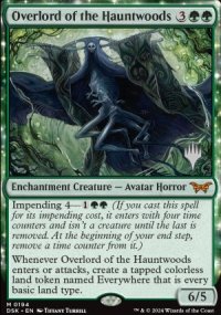 Overlord of the Hauntwoods - Planeswalker symbol stamped promos