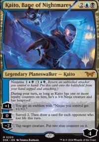 Kaito, Bane of Nightmares - Planeswalker symbol stamped promos