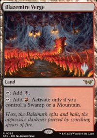 Blazemire Verge - Planeswalker symbol stamped promos