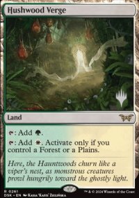 Hushwood Verge - Planeswalker symbol stamped promos