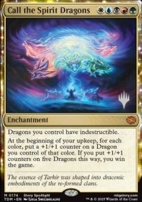Appeler les dragons-esprits - Planeswalker symbol stamped promos