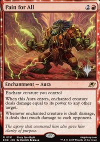 Souffrances pour tous - Planeswalker symbol stamped promos