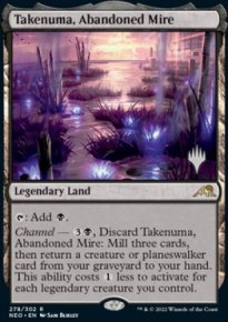 Takenuma, Abandoned Mire - Planeswalker symbol stamped promos