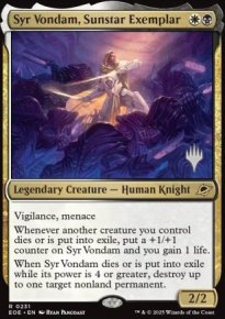 Syr Vondam, archtype de Soltoile - Planeswalker symbol stamped promos