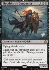 Conqurant assoiff de sang - Planeswalker symbol stamped promos