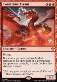 Tyran pyrojumeau - Planeswalker symbol stamped promos