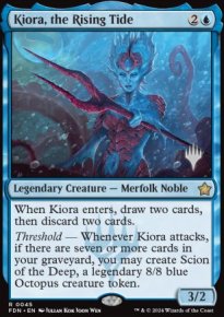 Kiora, la Mare montante - Planeswalker symbol stamped promos