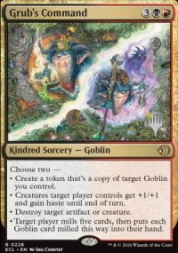 Commandement de Larve - Planeswalker symbol stamped promos