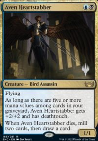 Aven Heartstabber - Planeswalker symbol stamped promos