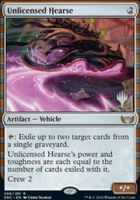 Unlicensed Hearse - Planeswalker symbol stamped promos