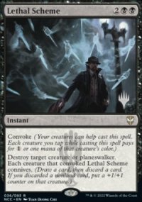 Lethal Scheme - Planeswalker symbol stamped promos