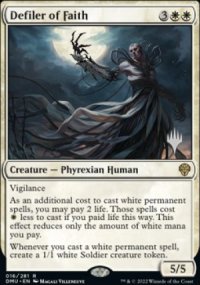 Defiler of Faith - Planeswalker symbol stamped promos