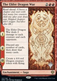 The Elder Dragon War - Planeswalker symbol stamped promos