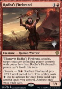 Radha's Firebrand - Planeswalker symbol stamped promos