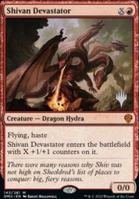 Shivan Devastator - Planeswalker symbol stamped promos