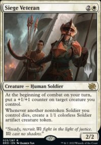 Siege Veteran - Planeswalker symbol stamped promos