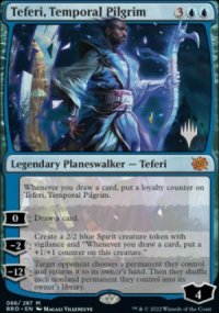 Teferi, Temporal Pilgrim - Planeswalker symbol stamped promos