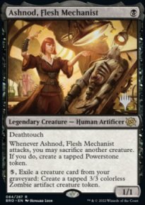 Ashnod, Flesh Mechanist - Planeswalker symbol stamped promos