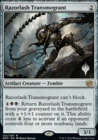 Razorlash Transmogrant - Planeswalker symbol stamped promos