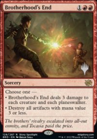 Brotherhood's End - Planeswalker symbol stamped promos