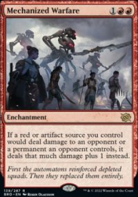 Mechanized Warfare - Planeswalker symbol stamped promos