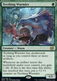 Teething Wurmlet - Planeswalker symbol stamped promos