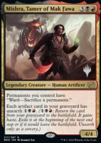 Mishra, Tamer of Mak Fawa - Planeswalker symbol stamped promos