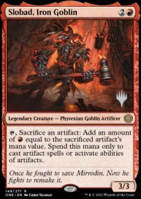 Slobad, Iron Goblin - Planeswalker symbol stamped promos