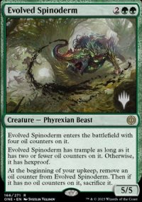 Evolved Spinoderm - Planeswalker symbol stamped promos