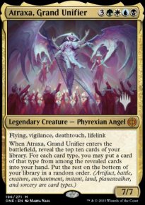 Atraxa, Grand Unifier - Planeswalker symbol stamped promos