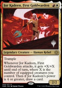 Jor Kadeen, First Goldwarden - Planeswalker symbol stamped promos