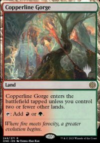 Copperline Gorge - Planeswalker symbol stamped promos