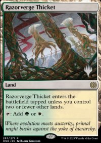 Razorverge Thicket - Planeswalker symbol stamped promos