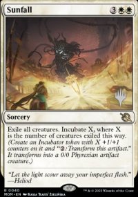 Sunfall - Planeswalker symbol stamped promos