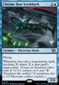 Chrome Host Seedshark - Planeswalker symbol stamped promos