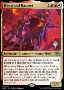 Djeru and Hazoret - Planeswalker symbol stamped promos