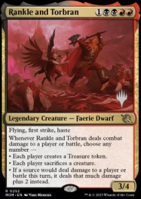 Rankle and Torbran - Planeswalker symbol stamped promos