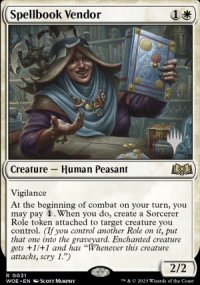 Spellbook Vendor - Planeswalker symbol stamped promos