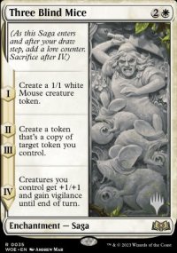 Three Blind Mice - Planeswalker symbol stamped promos