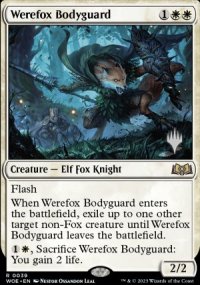 Werefox Bodyguard - Planeswalker symbol stamped promos