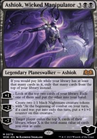 Ashiok, Wicked Manipulator - Planeswalker symbol stamped promos