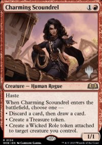 Charming Scoundrel - Planeswalker symbol stamped promos