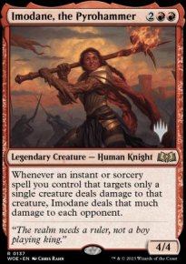 Imodane, the Pyrohammer - Planeswalker symbol stamped promos