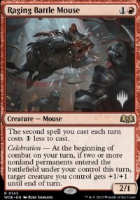 Raging Battle Mouse - Planeswalker symbol stamped promos