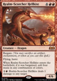 Realm-Scorcher Hellkite - Planeswalker symbol stamped promos