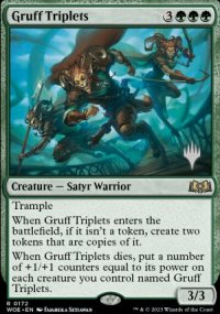 Gruff Triplets - Planeswalker symbol stamped promos