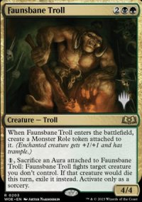 Faunsbane Troll - Planeswalker symbol stamped promos