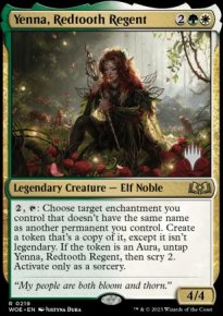 Yenna, Redtooth Regent - Planeswalker symbol stamped promos