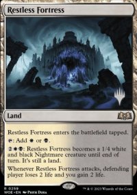 Restless Fortress - Planeswalker symbol stamped promos